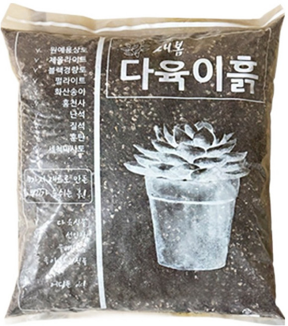 에스엔 선인장 전용 분갈이 다육이흙, 5L, 1개
