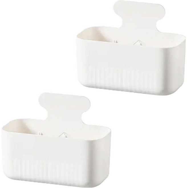 해강코퍼레이션 냉장고 자석 선반 중형, 화이트, 2개