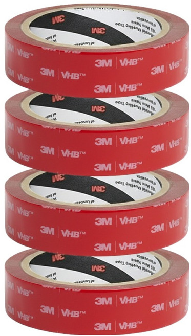 3M VHB 超強力多用途雙面膠帶 15mm x 3m, 4個