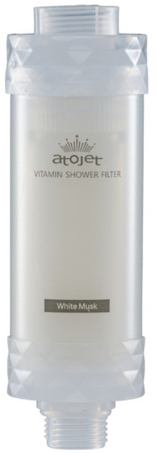 atojet 維他命沐浴過濾器, 1個, 白麝香