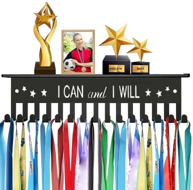 소울리치 트로피 메달 진열 디스플레이 랙 30cm x 8cm x 폭 6.5cm, type 4, 1개