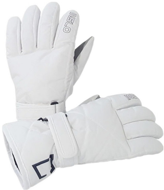 inslo 女性滑雪/滑雪板防寒手套 雙手穿戴組 RIG-4356, 白色, 1套
