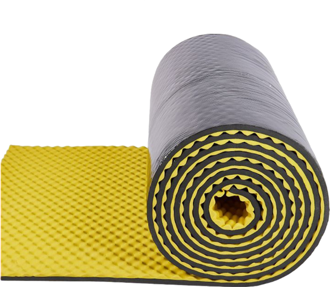 Delirium 阻燃壁掛式 臥室 錄音室 隔音 防音 吸音材 非標準橡膠泡棉 100cm x 1000cm x 厚度 5cm, 黃色, 1個