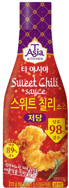 티아시아키친 저당 스위트 칠리 소스, 272g, 1개