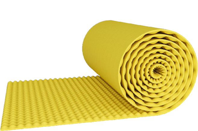 델리리움 난연 벽제 침실 녹음실 소음차단 방음 흡음재 비표준 고무폼 100cm x 1000cm x 두께 2cm, 옐로우, 1개