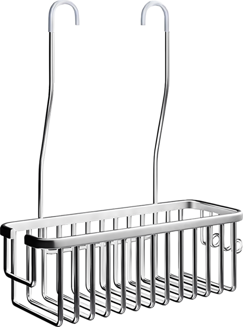 Lestar 免安裝浴廁水龍頭/蓮蓬頭掛籃, 銀色, 1個