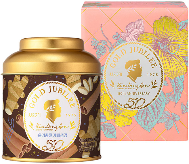 쌍계명차 골드주빌리 온기충전 계피생강차, 2.5g, 1개, 10개입