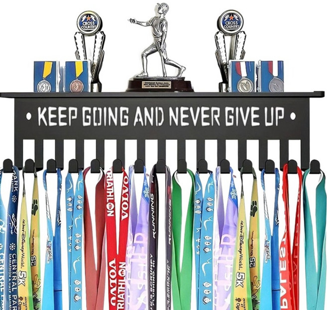 소울리치 트로피 메달 진열 디스플레이 랙 30cm x 8cm x 폭 6.5cm, type 9, 1개