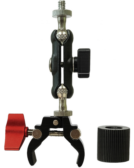 비상 루시 1/4 더블볼헤드 집게 슈퍼 클램프 마운트, 1개