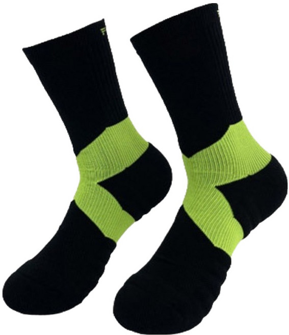 피너스 아킬엑스 크루 스포츠 양말, 블랙, 1개