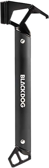 BLACK DOG 黑狗 鑄鐵營錘 鐵錘營槌 鋁合金手把, 夜幕黑, 1個