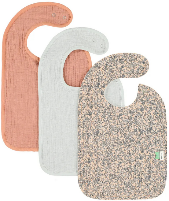 比利時 trixie 有機棉圍兜3件組, 秋光森林, 1套, 3個裝