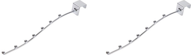 스카위즈 다용도 벽걸이 건조대 2p, 스틸