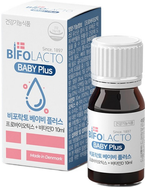 BIFOLACTO 比樂多 嬰兒+含維他命D液體滴劑益生菌乳酸菌, 1個, 10ml