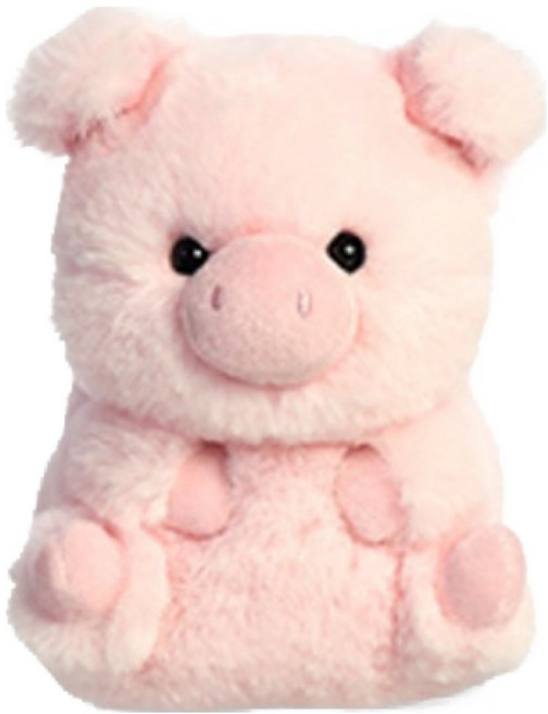 오로라 롤리펫 인형, 돼지, 1개, 14cm