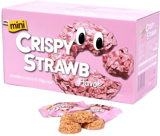 미니 크리스피 딸기링, 1개, 700g