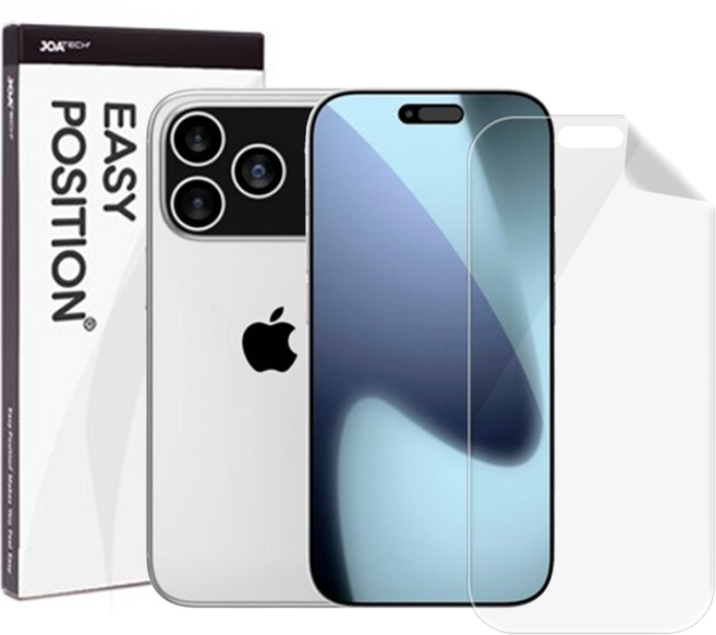 EASY POSITION 防指紋低反射霧面手機螢幕保護貼 3片 + 貼膜工具組, 1套