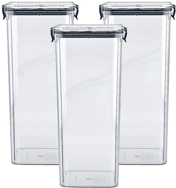 Highching 高精 儲物罐 1.8L, 容器 + 蓋子, 3個