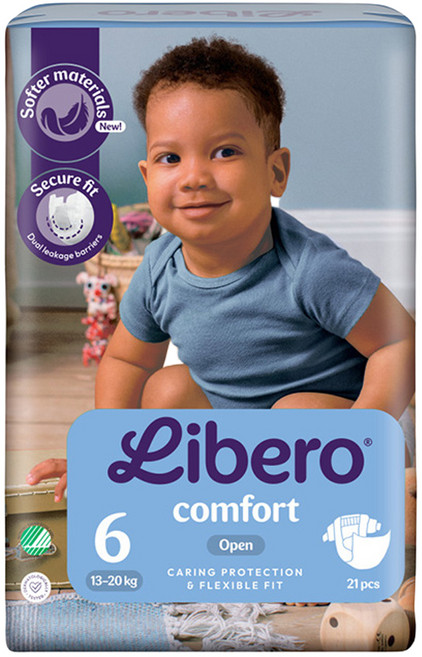 Libero 麗貝樂 嬰兒紙尿褲 Comfort 第6階段 13~20kg 21片, 1套, XL
