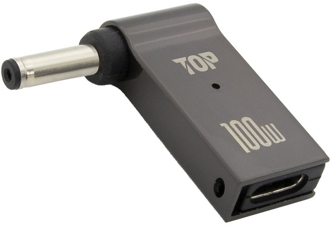 에이치디탑 USB C타입 DC 변환 100W 노트북 충전 젠더 4 x 1.35 mm, HT-CL026, 1개