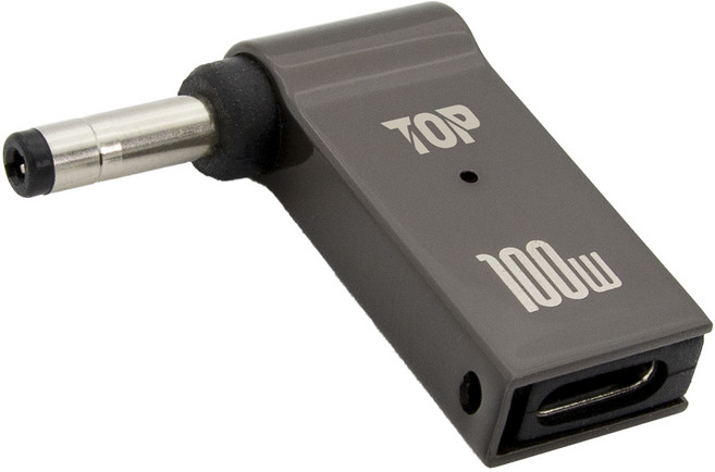 에이치디탑 USB C타입 DC 변환 100W 노트북 충전 젠더 4 x 1.7 mm 레노버, HT-CL029, 1개