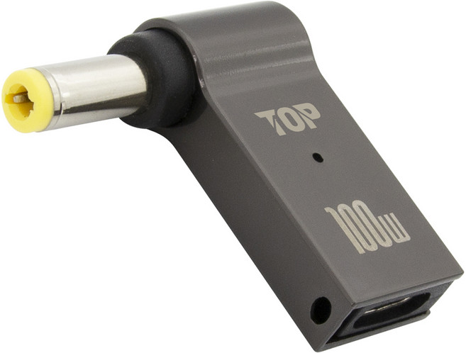 에이치디탑 USB C타입 DC 변환 100W 노트북 충전 젠더 5.5 x 2.5 mm, 1개, HT-CL021