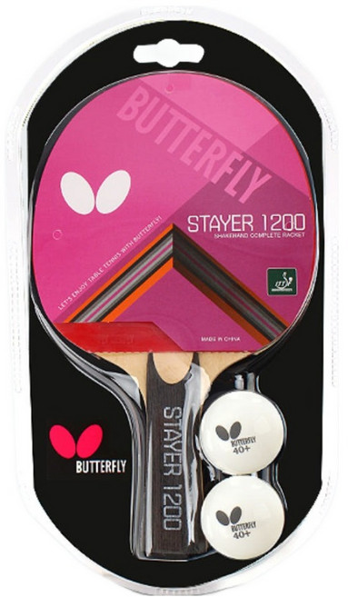 BUTTERFLY FL 橫拍桌球拍組, 1套, STAYER 1200(球拍)
