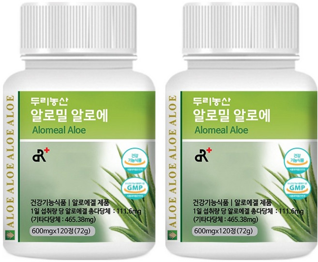 두리농산 알로밀 알로에, 72g, 2개