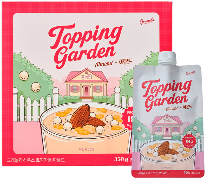 그래놀라하우스 토핑가든 쉐이크 아몬드 7p, 350g, 1개