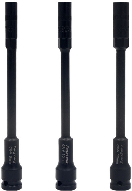 SP Global 長套筒 8mm + 10mm + 12mm 套組, 1套