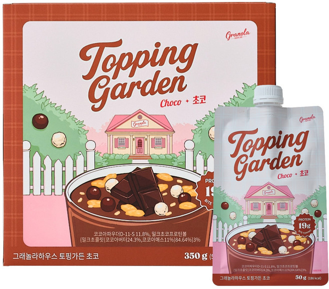 그래놀라하우스 토핑가든 쉐이크 초코 7p, 350g, 1개