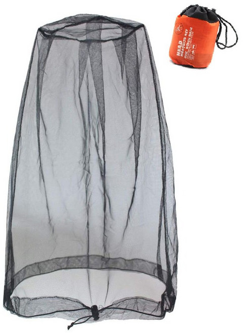 모노로지스 다용도 모기장형 벌초 양봉 방충모자 블랙 + 수납백 세트, 1세트