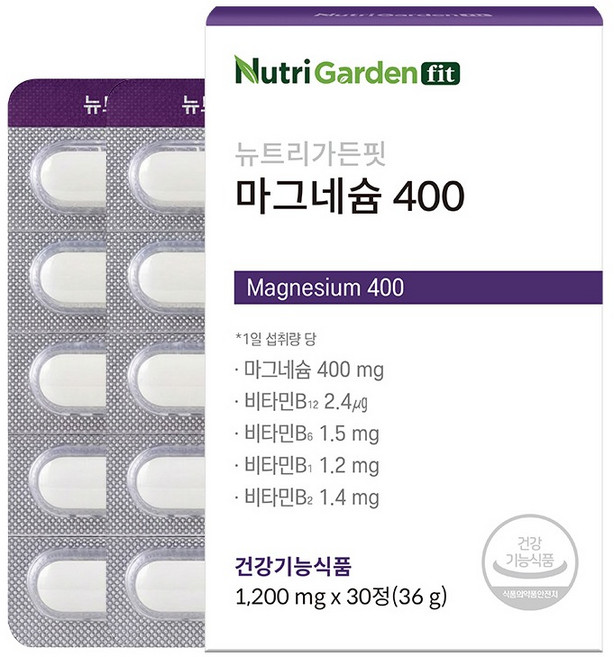 뉴트리가든핏 마그네슘 400, 1개, 30정