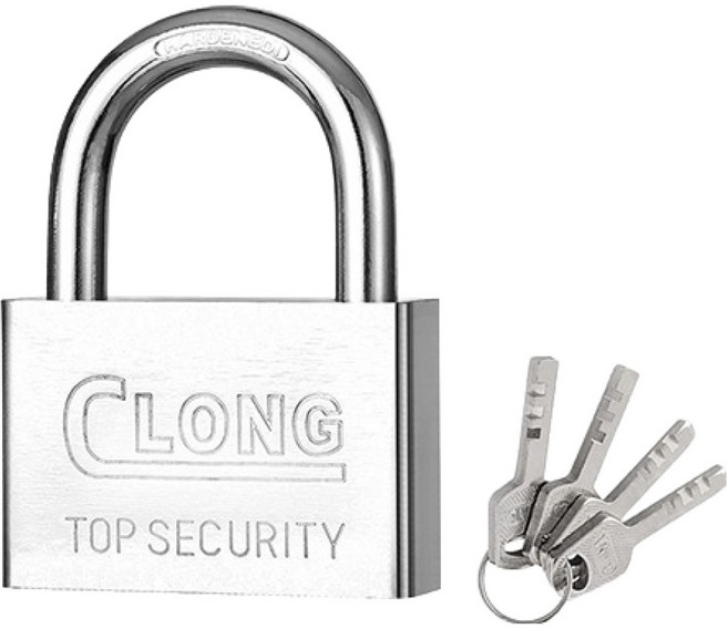 OON 안전 열쇠 자물쇠 50mm + 열쇠 4p, 1세트