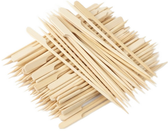 앞날창창 다용도 대나무 손잡이 꼬치 15cm, 1개, 300개입