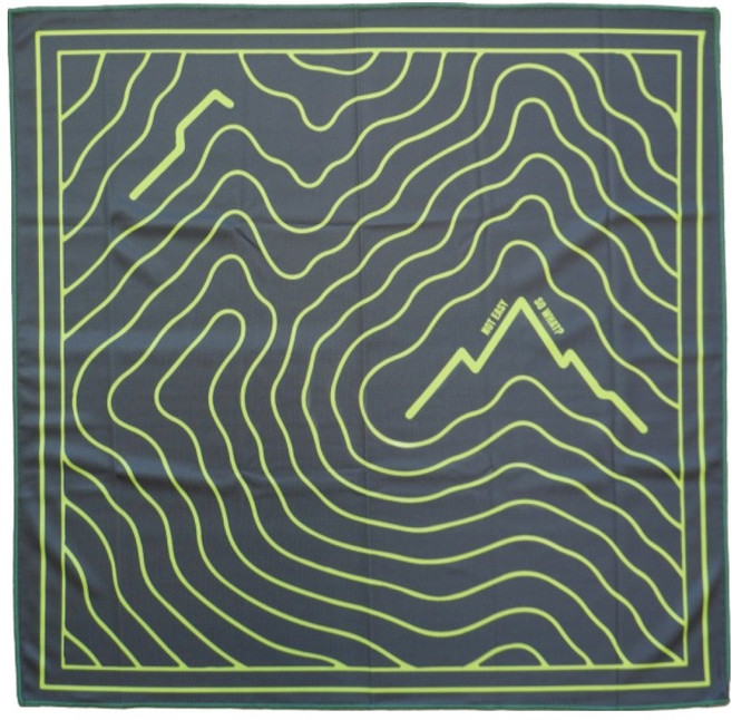 써머텍트 칸투어즈 러닝 반다나 스카프 두건, 딥 포레스트