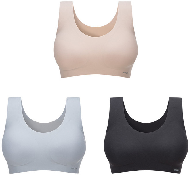 ONE BOY 無尺碼無鋼圈舒適無痕內衣3件組