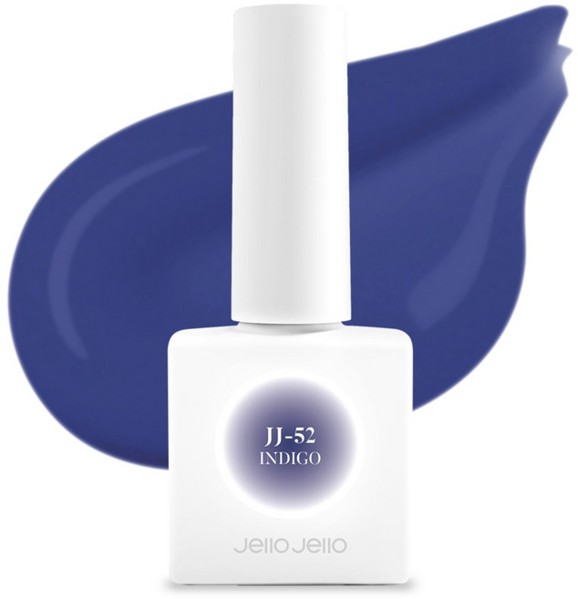 Jello Jello Cozy Blend 系列凝膠指甲, JJ-52 靛藍色, 10ml, 1個
