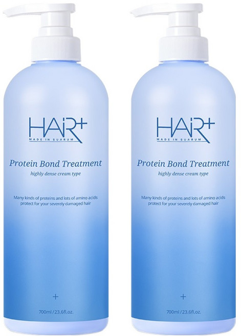 헤어플러스 단백질 본드 트리트먼트, 700ml, 2개