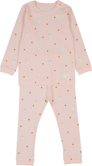 압소바 유아용 아네모네 슬림 면 내의 상하의 세트