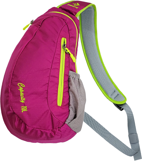 DIBOTE 迪伯特 戶外休閒單肩側背包 99049, 玫紅色