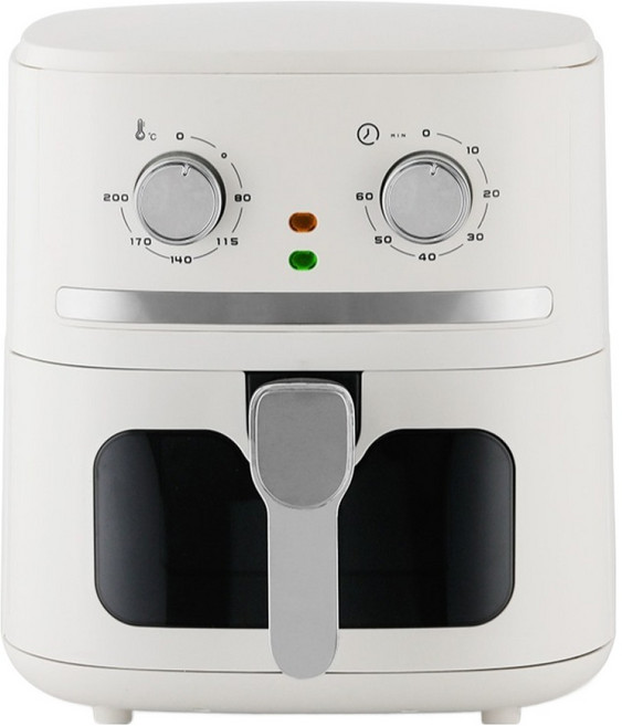 Coms 透明視窗方形氣炸鍋 6.5L, MY168, 白色