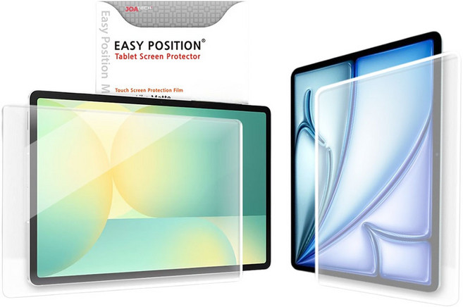 EASY POSITION 抗藍光鋼化玻璃塗層類紙質螢幕保護貼 2片組, 單一顏色, 1套