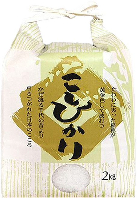 Well Life 悅生活 100%日本直送 谷穗 特A級新潟縣米其林餐廳專用越光米, 2kg, 1個, 頂級
