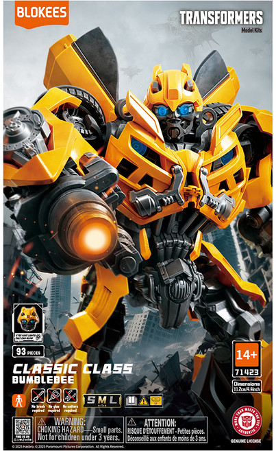 블로키 트랜스포머 CC 23 클래식 클래스 범블비 프라모델, 1개