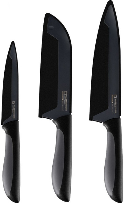 바겐슈타이거 티타늄 그레이엣지 나이프 3종 세트, 1세트, 유틸리티 과도 + 산도쿠 식도 + 셰프 식도