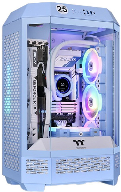 thermaltake 曜越 機殼, The Tower 300(繡球花藍), 1個