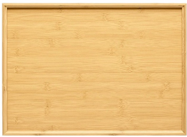 봄담다 대나무 직사각 쟁반, 혼합색상, 1개