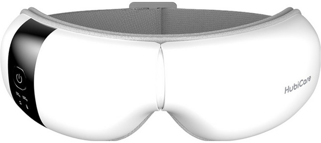 휴비딕 프리미엄 더블 쿠션 무선 온열 눈마사지기, 화이트, HEM-7