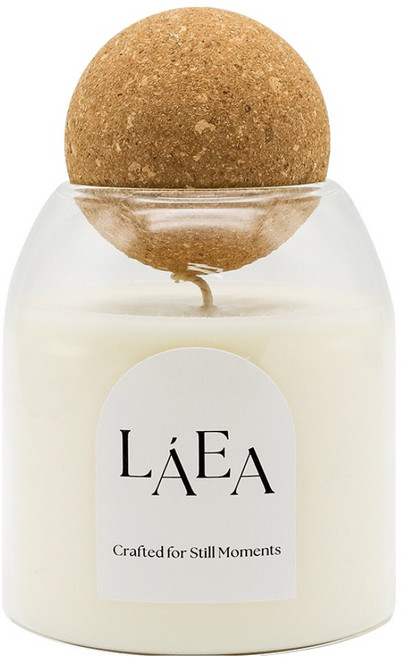 Laea 軟木球大豆蠟燭, 370g, 1個, 4 濟州森林